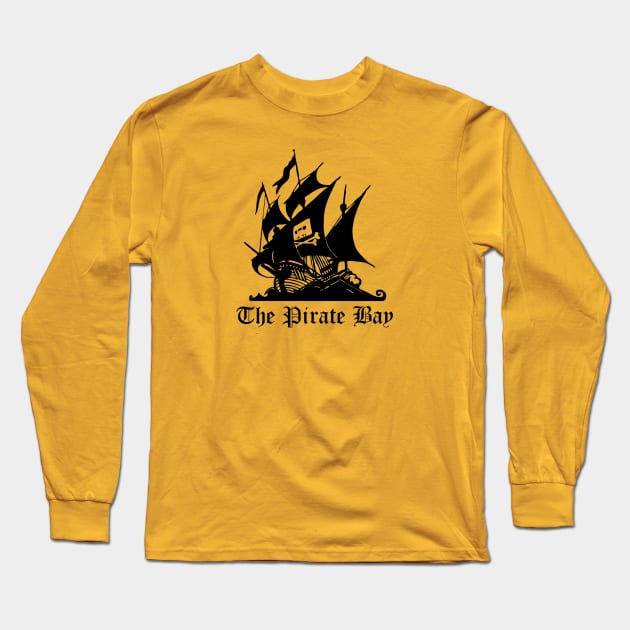 Pirate Bae Boat Long Sleeve T-Shirt by LefTEE Designs